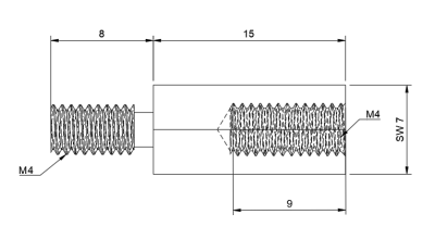 dh8-15 VESA Abstandsbolzen Set