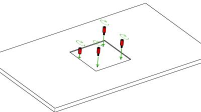 dh8-15 VESA Abstandsbolzen Set