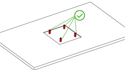 dh8-15 VESA Abstandsbolzen Set