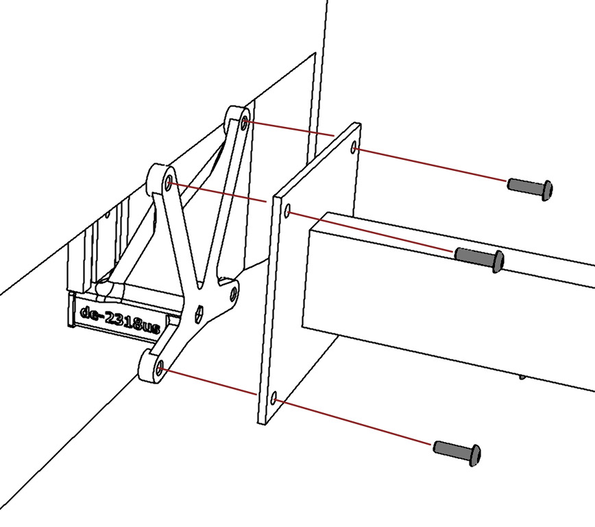 de-2318us VESA-adapter