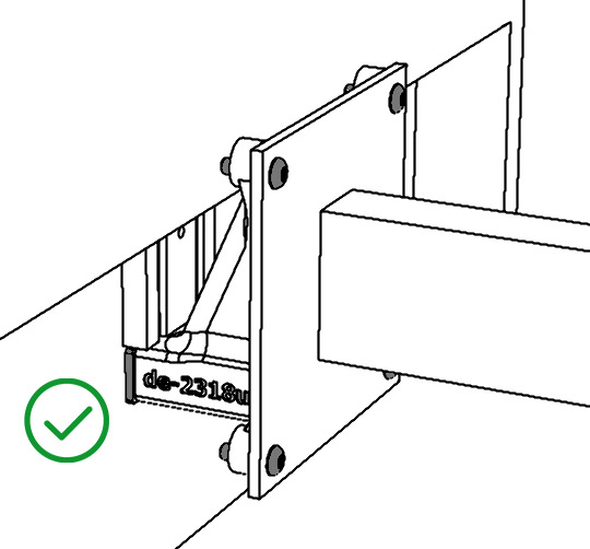 de-2318us VESA-adapter