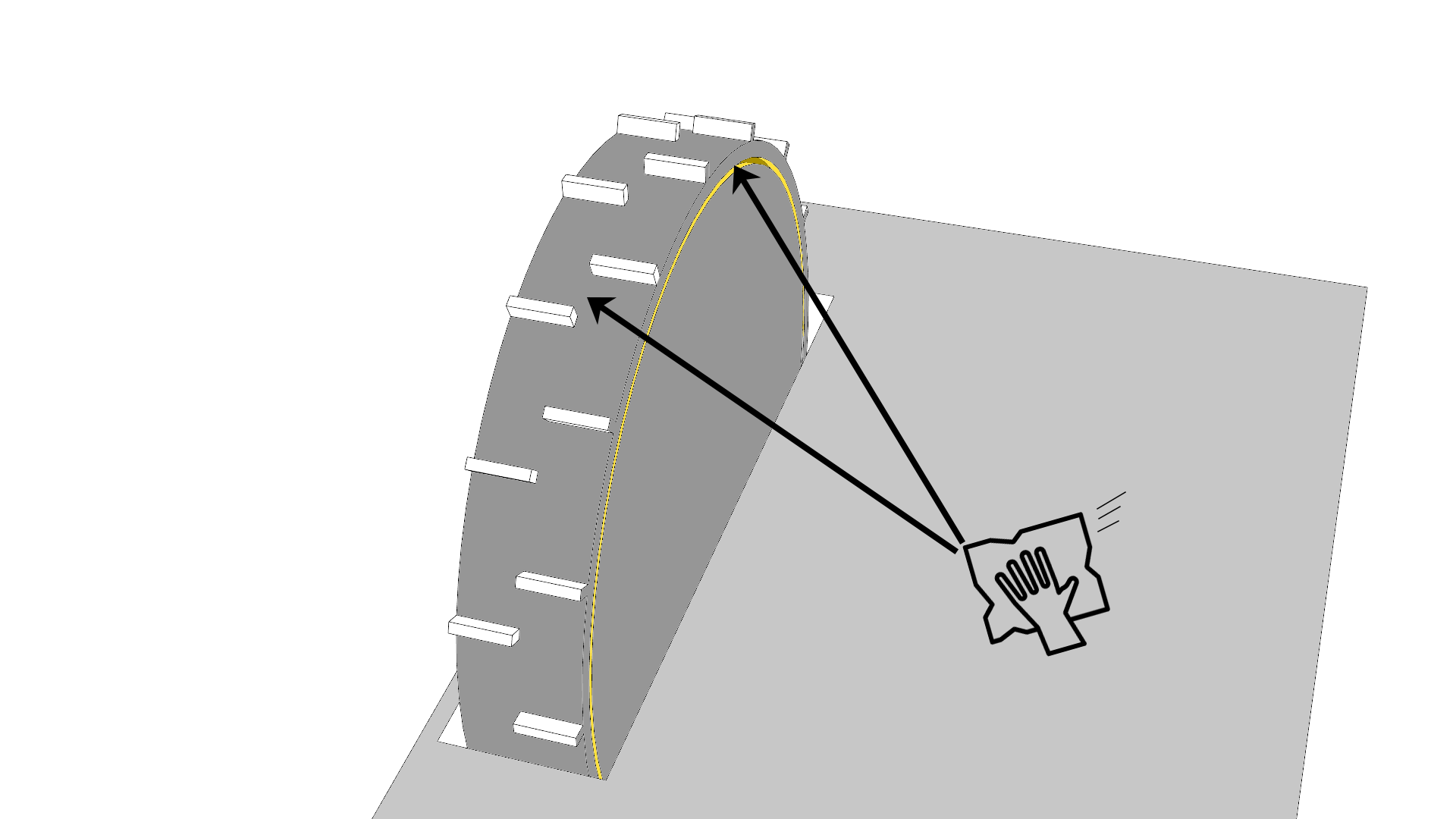 grdn-sln Robotmaaier spikes