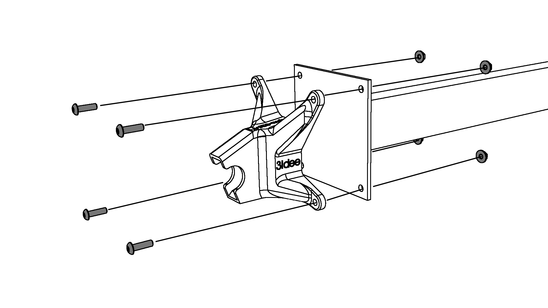 hpm-f Typ1 / Typ2 Adaptador VESA (V2)