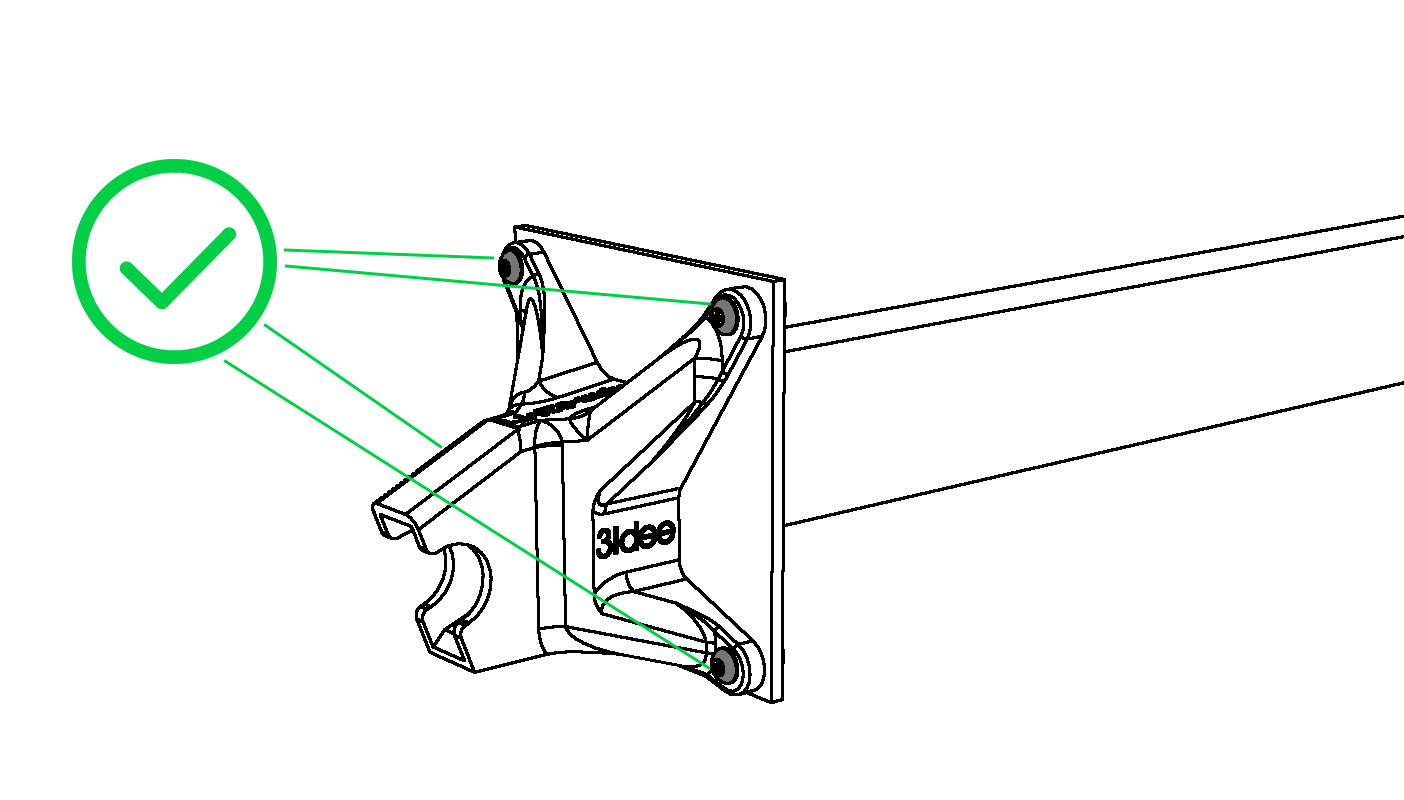 hpm-f Typ1 / Typ2 Adaptador VESA (V2)