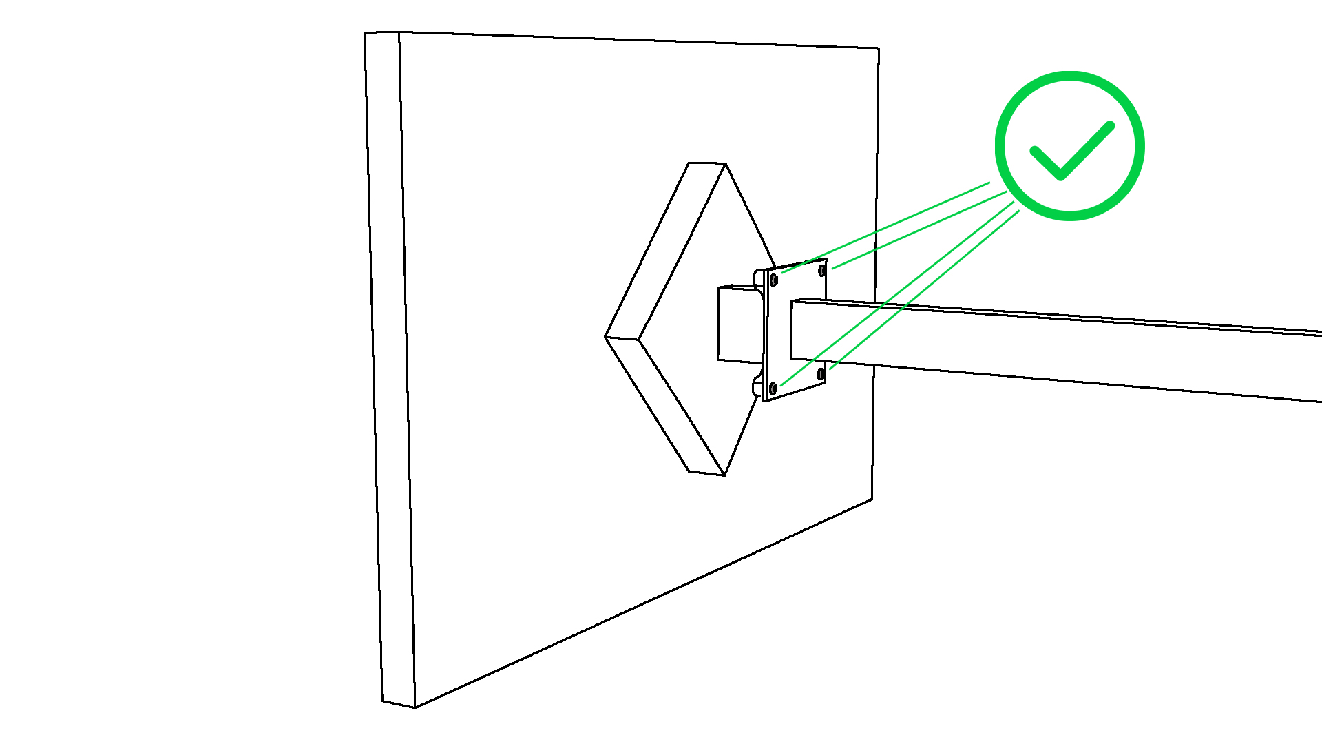 hp2i-o Adaptador VESA